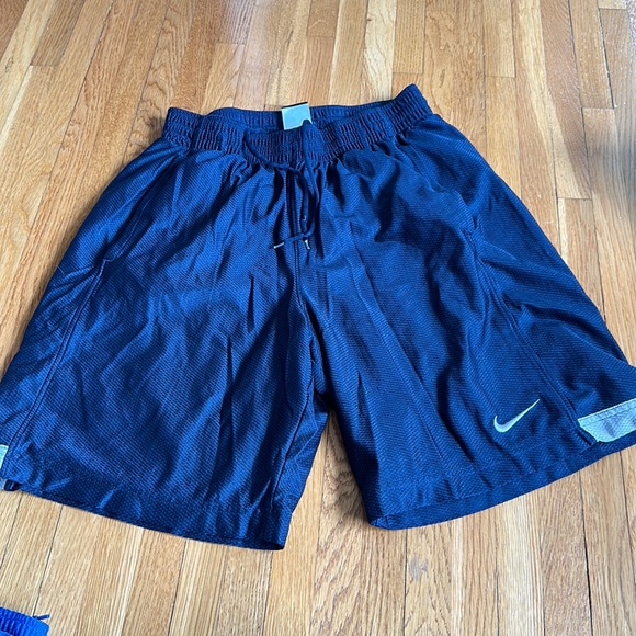 Nike Pants - Nike Navy Blue Drawstring Shorts with pockets